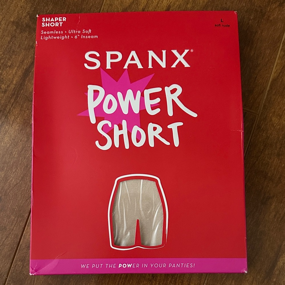 SPANX Power Short Shaper - Soft Nude Size Large NWT